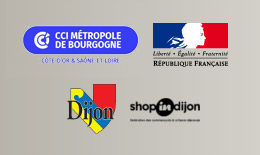 Logos de la CCI Côte d'Or, Préfecture de Côte d'Or, ville de Dijon, Shop in Dijon